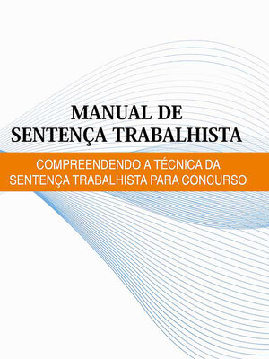 cover image of Manual de Sentença Trabalhista